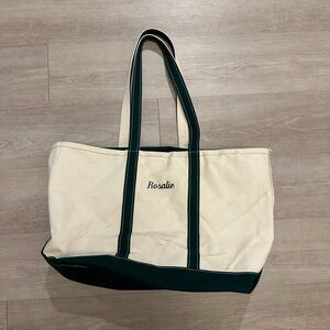 Vintage 90s LL Bean Boat And Tote Canvas Bag Made In USA